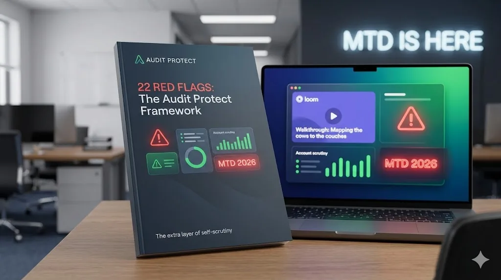 22 Red Flags Audit Protect framework with Making Tax Digital dashboard
