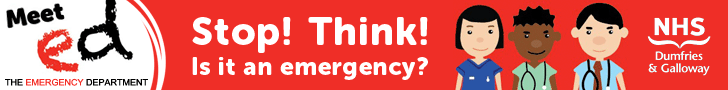 Corrie D Marketing Graphic Design For NHS Dumfries And Galloway Meet ED Campaign 
