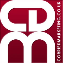 Corrie D Marketing vertical logo for mobile geo ads