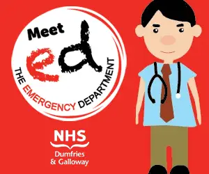 Corrie D Marketing Graphic Design Services For NHS Dumfries And Galloway Meet ED Campaign Creatives & Landing Page Ad Creatives