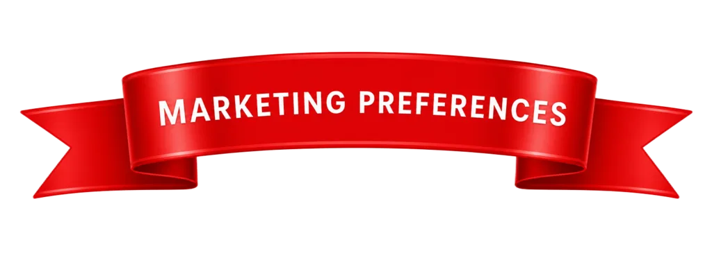 Marketing Preferences ribbon banner