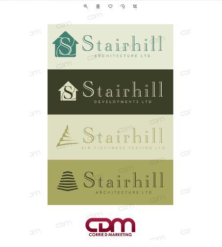Corrie D Marketing Graphic Design Stairhill Logo Concepts